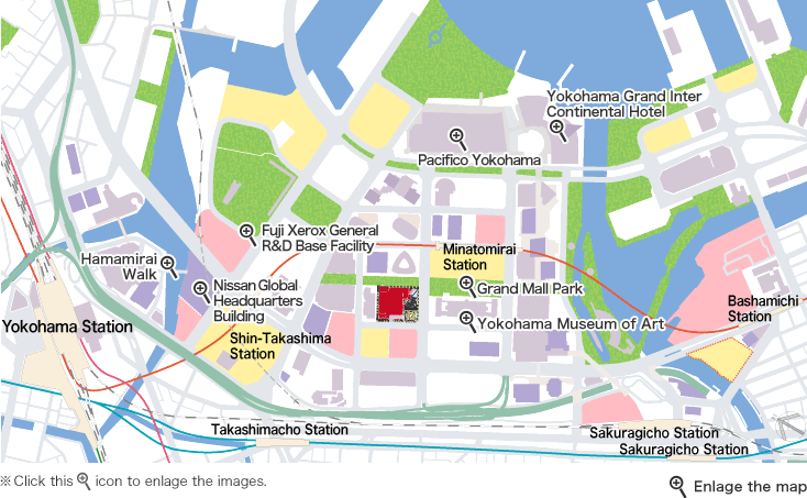 Minatomirai area map
